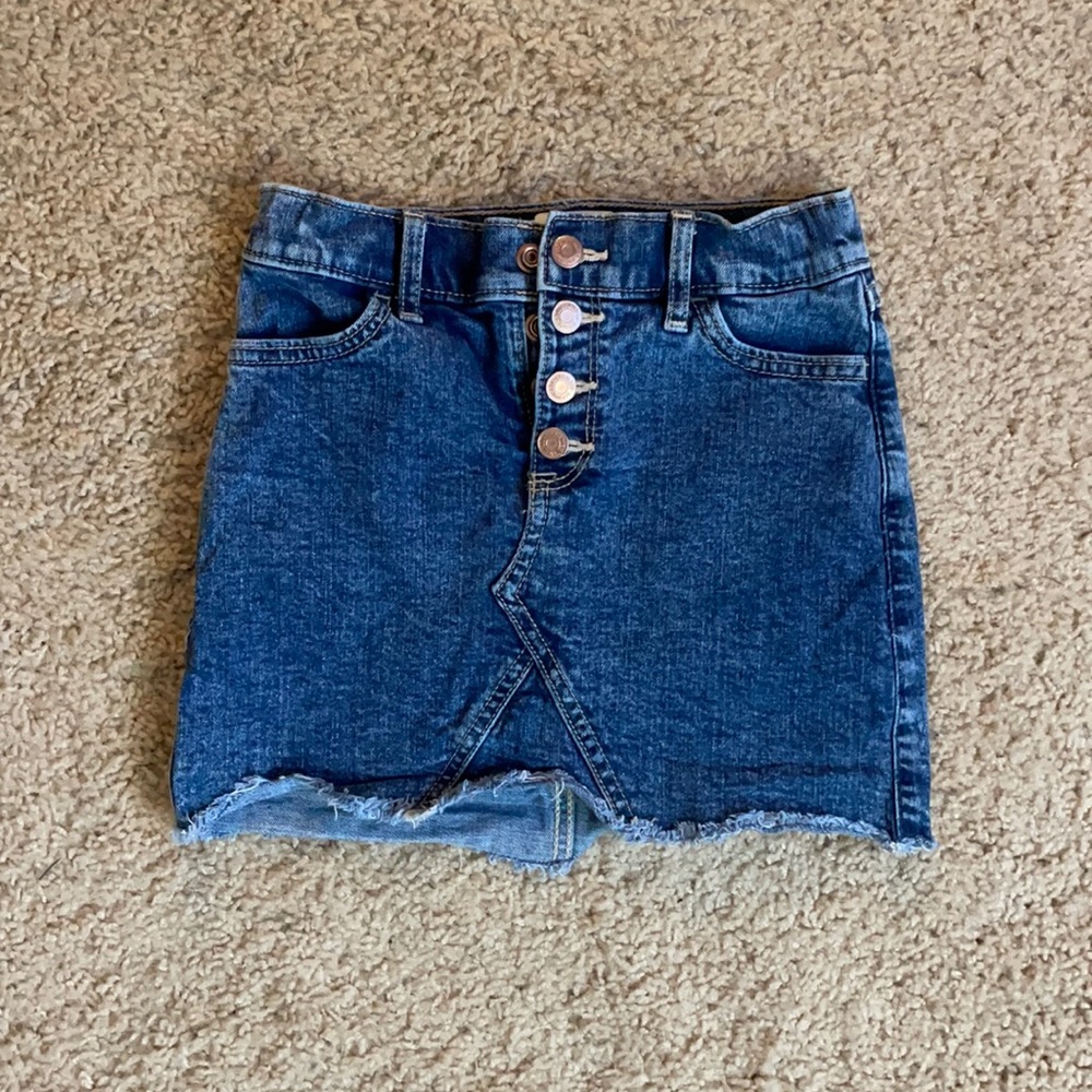 Abercrombie kids jean skirt